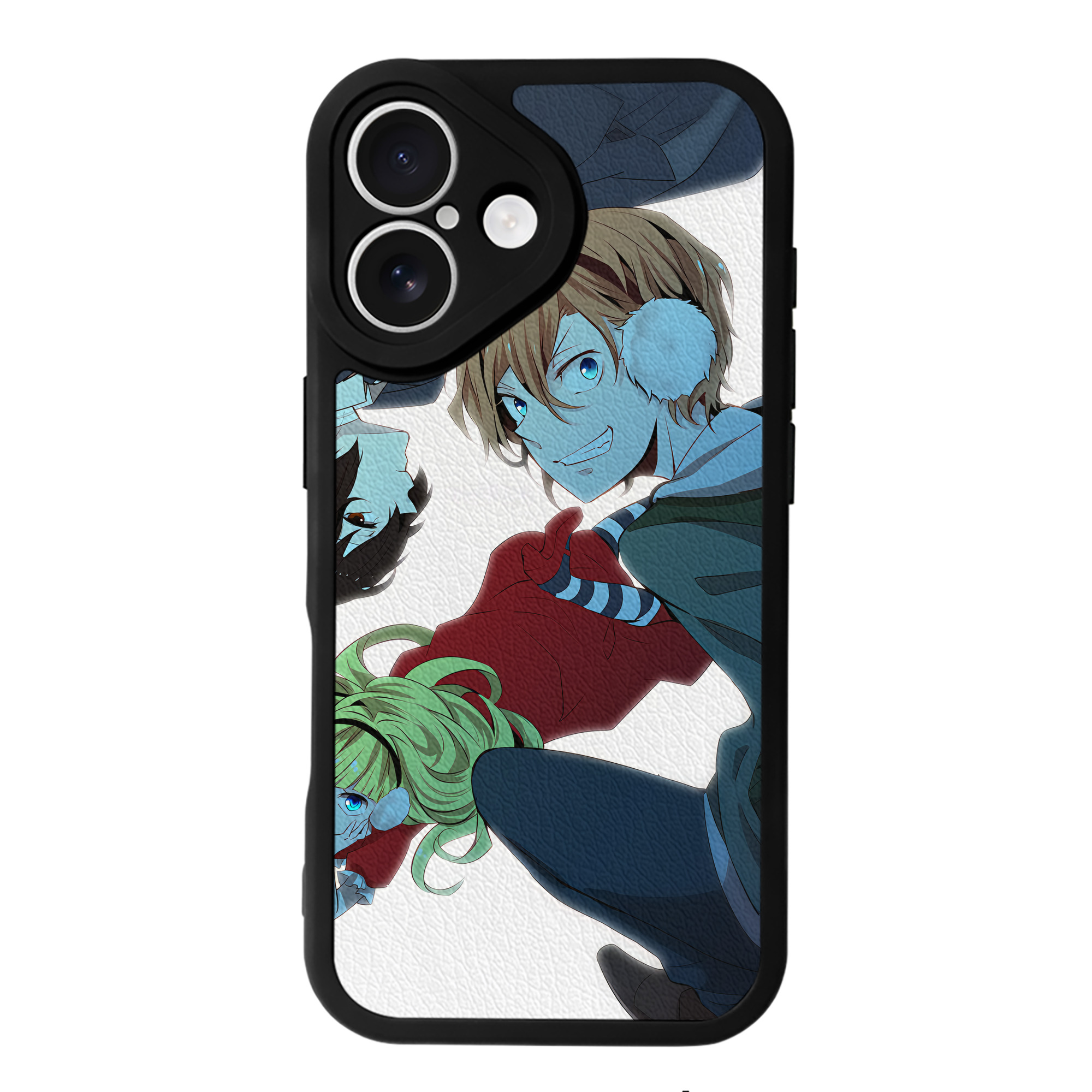 （画像用） 文豪ストレイドッグス Bungo Stray Dogs 【iPhone 16シリーズ対応】シリコンスマホケース（レザー調） 材質：シリコン